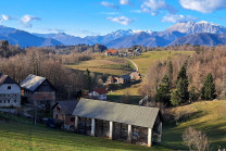 K. K.: Pogled s Šentviške planote proti zahodu K. K.: Pogled s Šentviške planote proti zahodu