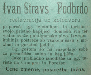 Ročni kažipot po Goriški, Trstu in Istri za leto 1898.