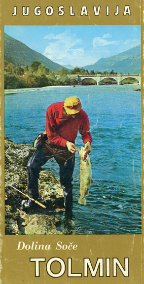 Pomemben del poletne turistične ponudbe sta bila lov in ribolov; slednjega so turistični delavci še posebej oglaševali. Med tujimi ribiči so sprva prevladovali Italijani, danes posoški vodotoki privabljajo ribiške navdušence iz vsega sveta. (Arhiv Tolminskega muzeja)