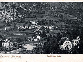 Koritnica during the construction of the Bohinj Line. Koritnica during the construction of the Bohinj Line.