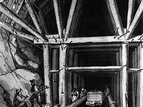 Air was supplied to the tunnel's interior through ventilation pipes. Air was supplied to the tunnel's interior through ventilation pipes.