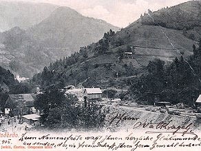 Southern construction site of the Bohinj Tunnel at Podbrdo. Southern construction site of the Bohinj Tunnel at Podbrdo.