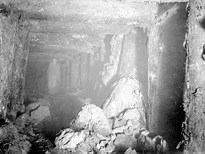 Partially buried shaft of the Bukovo Tunnel, September 1904. Partially buried shaft of the Bukovo Tunnel, September 1904.