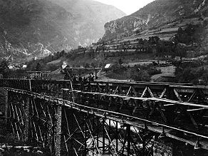 Construction of the Bukovo Viaduct, October 1905. Construction of the Bukovo Viaduct, October 1905.