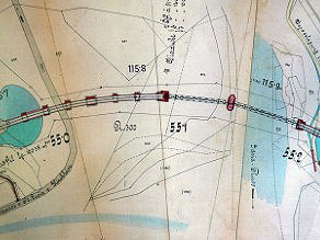 Part of the Bohinj Line plan with the Idrijca Viaduct. Part of the Bohinj Line plan with the Idrijca Viaduct.