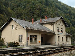 The main station building today. The main station building today.