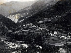 A view of the Podmelec railway station in the lower left corner. A view of the Podmelec railway station in the lower left corner.