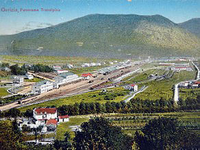 A panoramic view of the extensive Gorizia railway station. A panoramic view of the extensive Gorizia railway station.