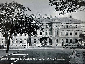 The entrance of the main building after the Second World War. The entrance of the main building after the Second World War.