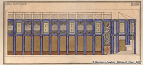 Remigius Geyling: plan of the left wall of the church. Geyling Family Archive, Tolmin Museum. Remigius Geyling: plan of the left wall of the church. Geyling Family Archive, Tolmin Museum.