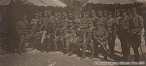 Group photo of builders at a solemn event on April 4th, 1916. Geyling Family Archive, Tolmin Museum. Group photo of builders at a solemn event on April 4th, 1916. Geyling Family Archive, Tolmin Museum.