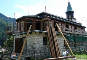 The damage to the church was repaired through a post-earthquake reconstruction programme in 2004-2005. IPCHS RU Nova Gorica, documentation of Javorca - Memorial Church of the Holy Spirit EŠD 200. The damage to the church was repaired through a post-earthquake reconstruction programme in 2004-2005. IPCHS RU Nova Gorica, documentation of Javorca - Memorial Church of the Holy Spirit EŠD 200.